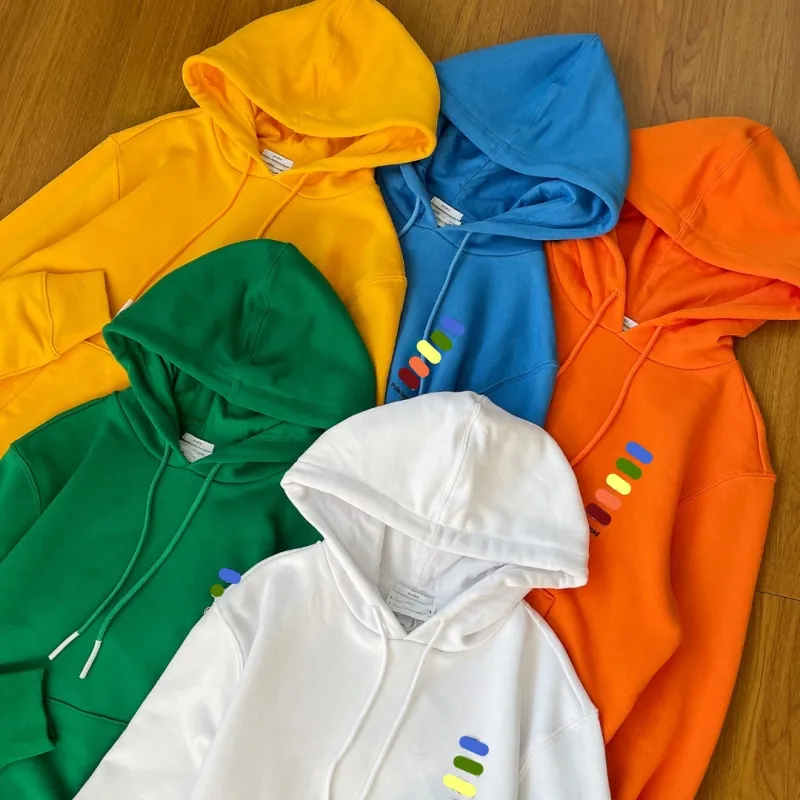 Tasarımcı Hoodies Hoodie Erkek Hoody Pullover Sweatshirtler Gevşek Uzun Kollu Kapşonlu Jumper Erkek Kadınlar Üstleri Giyim Fransız Balık Birlikte Düz Renk