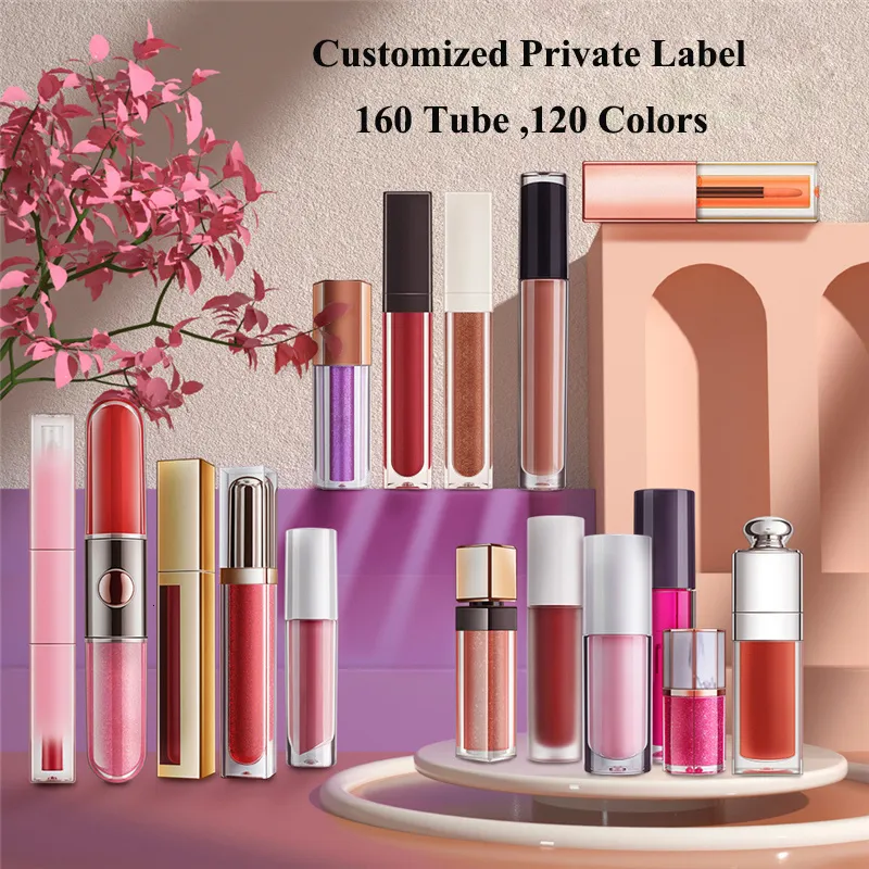 Lip Gloss Private Label نباتي مضاد للماء Matt Lipstick Tint Long Lipgloss Wholesale for Business Eyeshadow Brow Gel 230801