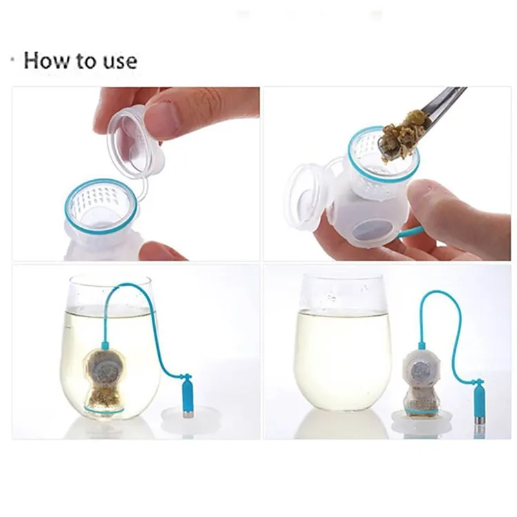 Filtro Per Il Tè In Silicone Testa Di Teschio Colino A Torre