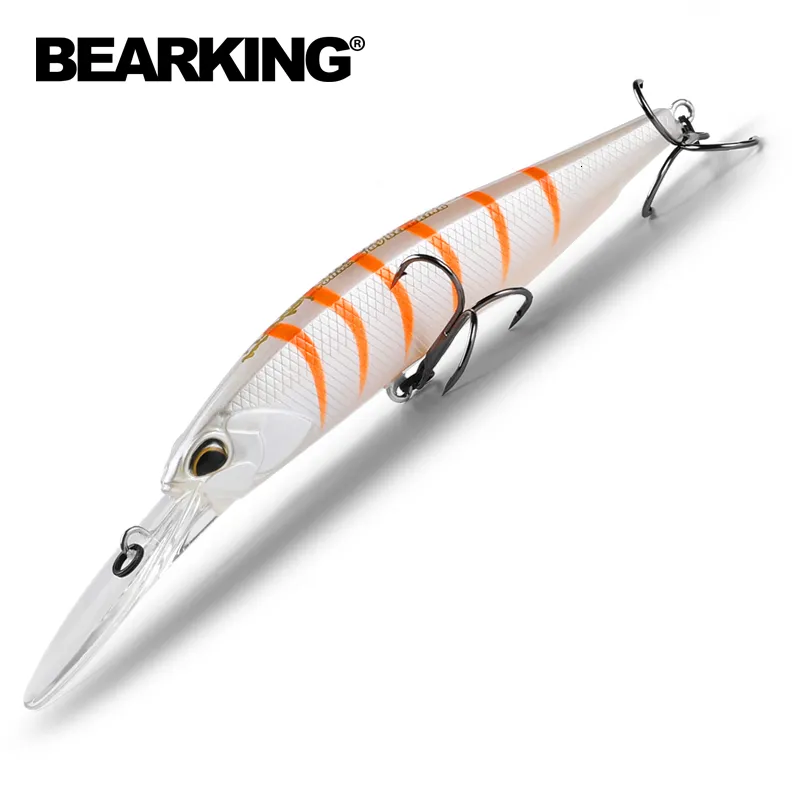 Iscas Iscas BEARKING 10cm 16g sistema de peso super ímã longo modelo de fundição iscas de pesca iscas duras wobblers minnow 230801