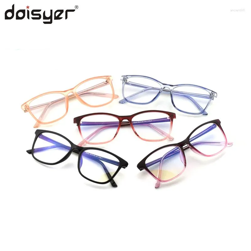 Sonnenbrille DOISYER Eco Friendly Tr90 Bunte Rahmen Runde Vintage-Modell 90 % Anti-Blaulicht-Brille