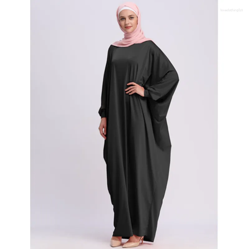 Vêtements ethniques Robe musulmane Abaya Syari femme pleine longueur Simple pour les femmes Robe Hijab Service de culte Abayas caftan modeste