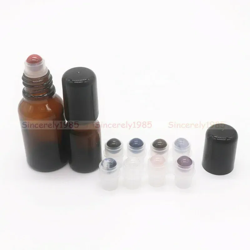 100x Steel Roller & Lids for 18mm/ 410 neck size Doterra Young Living Bottles Glass roller Aromatherapy Perfume Roller DIN18