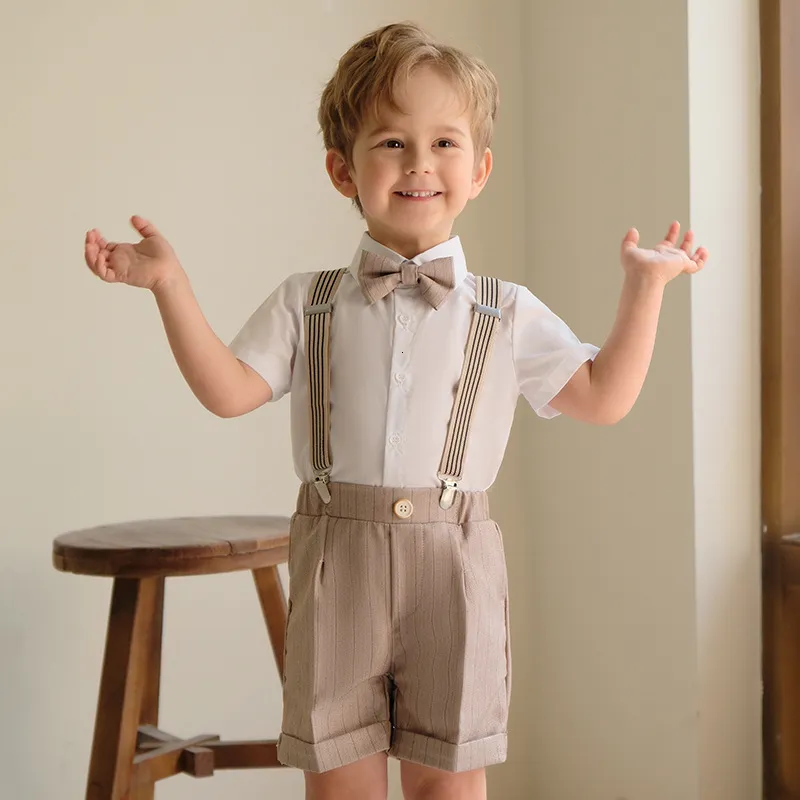 Conjunto De Ropa De Cumpleaños Para Niño Trajes De Pantalone