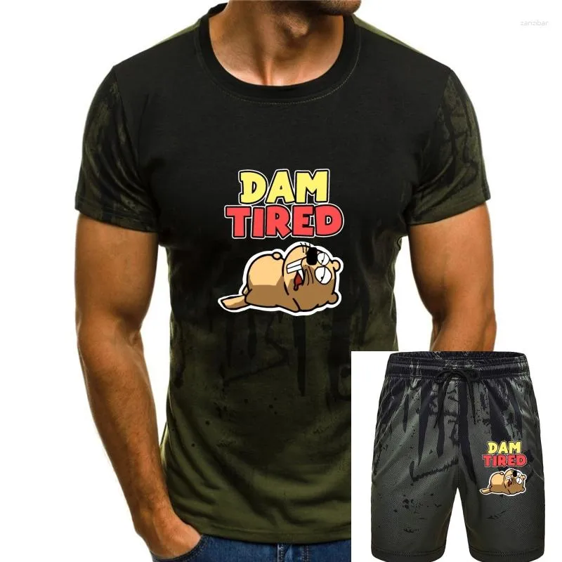 Herren Trainingsanzüge Herren T-Shirt Beaver Dam Wood Tree Shave Wet Suggestive Rodent(4) Damen