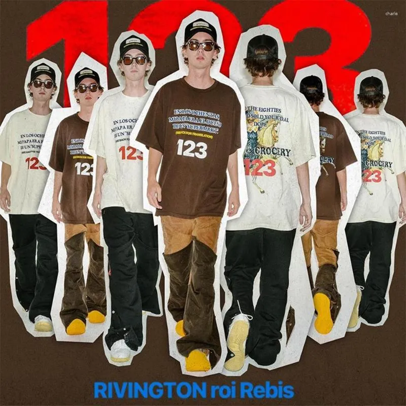 T-shirts homme RIVINGTON Roi Rebis RRR123 hommes femmes chevalier t-shirts qualité surdimensionné col rond T-shirt à manches courtes