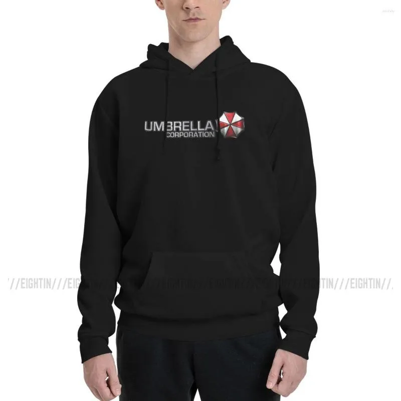 Sweats à capuche pour hommes Cool Couple Sweat en molleton fin Umbrella Corporation Sweats à capuche en pur coton Chemise à capuche grise