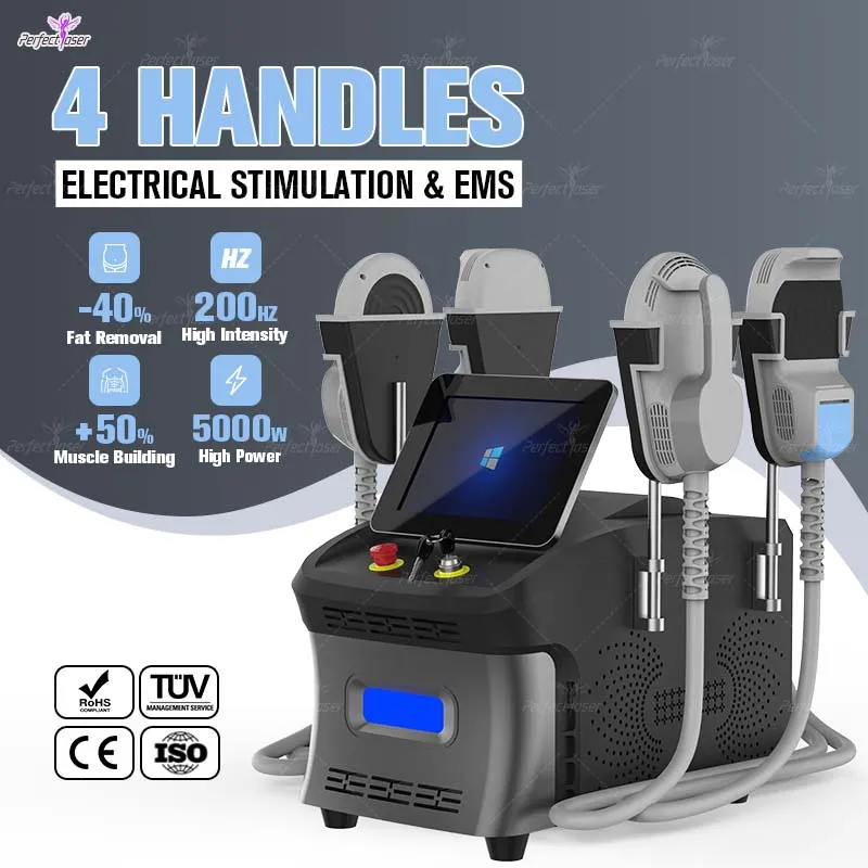 Emszero Neo 14 Tesla Machine 5000 W Alta Potência Salon Use Build Muscle Burn Fat Body Shaping Fitness Belly Slimming Weight Loss Beauty Equipment