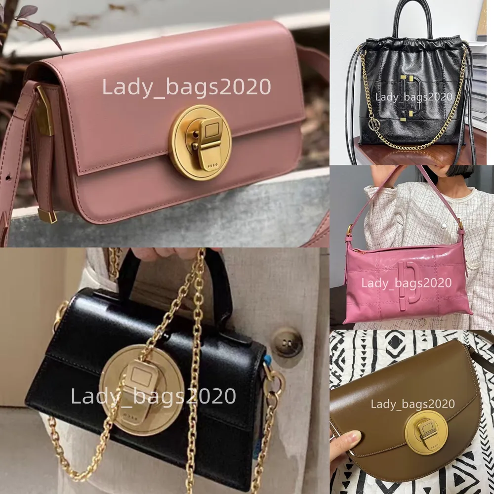 Kvinnor PECO Bag kudde tofu väskor stor halvmåne handväska 929 uni sjömann mjuk läder tote stick sadel liten lyx designer axel crossbody purse liten