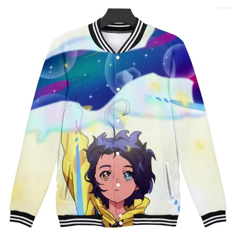 Herenjassen Wonder Egg Priority Baseball 3D Anime Pattern Jacket Fitness Jassen Fashion Cartoon Printing Unisex Casual Sweatshirts