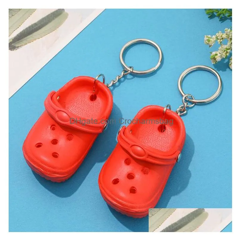 Mini Crocs Keychain, chaussure de porte-clés pantoufle en