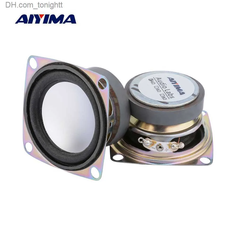 Портативные динамики Aiyima 2pcs 2-дюймовый 4HM 3W Полный динамик мини-портативный портативный звуковой динамик стерео бас-динамик коробка DIY аксессуары Z230801