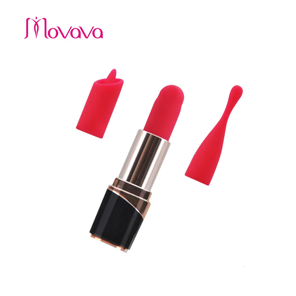 Vibratori MOVAVA Mini Lipstick Vibratore 3 modalità Privacy Bullet Clitoride G-spot Stimolatore Massaggio Giocattoli erotici per donne Prodotto per adulti 230801