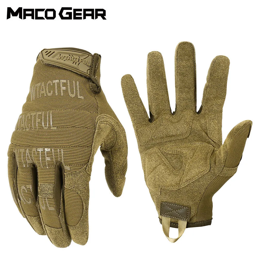 Cycling Gloves Outdoor Tactical Gloves Military Training Army Sport Climbing Shooting Hunting Riding Cycling Full Finger Anti-Skid Mittens 230801