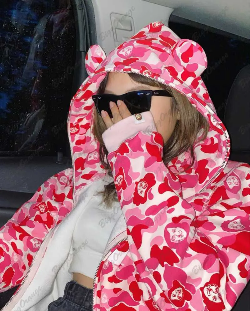 Pink camo hoodie mens 2025