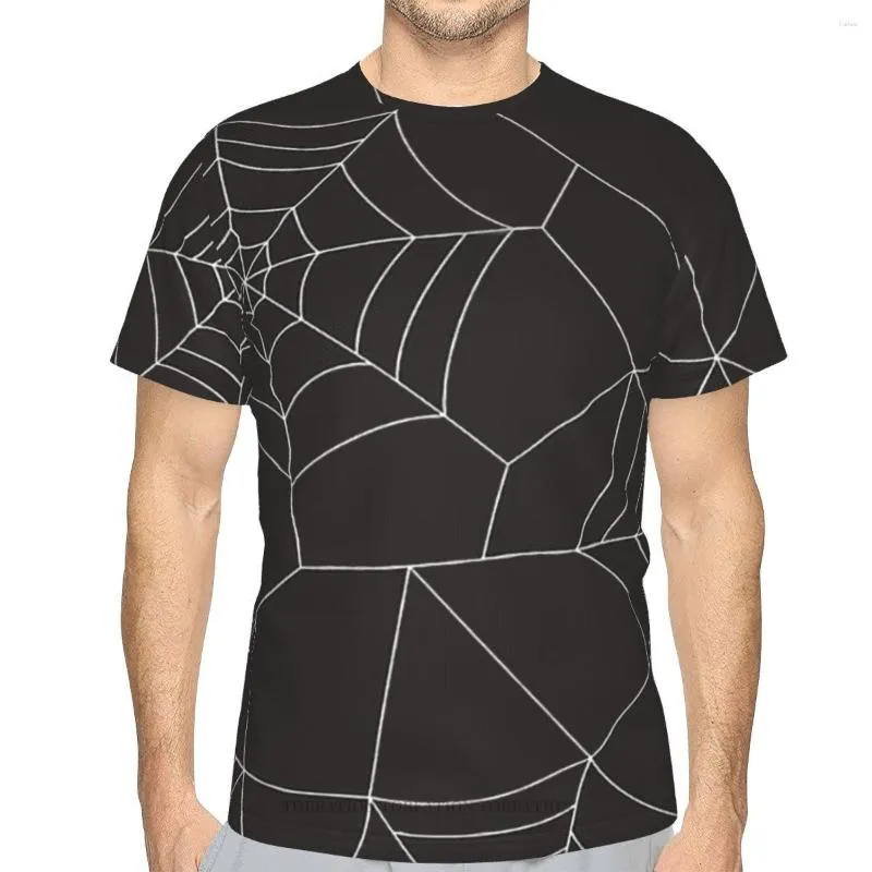 Men's T Shirts Skeleton Skull Bone TShirts Halloween Apider Web 3D Printed Retro Short-Sleeved Polyester Harajuku O-Neck Tops Streetwear