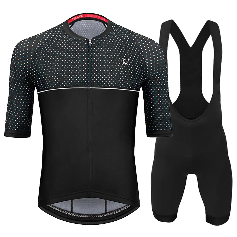 Maillot de cyclisme Ensembles 2023 Raudax Hommes Vêtements d'été Respirant VTT Vêtements Ropa Ciclismo Verano Triathlon Costumes 230801