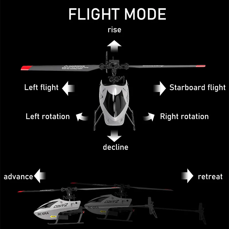 Acheter C129 RC hélicoptère 4CH Mini hélicoptère sans Aileron 6