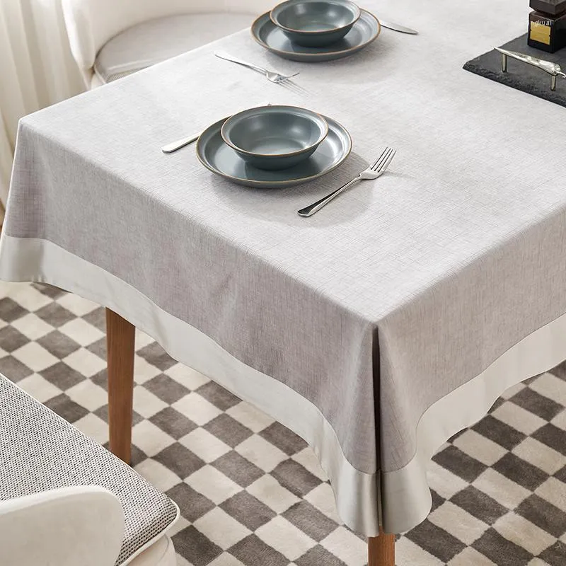 Masa Bezi Modern Stil Minimalist Masa Decloth Düzenli Renkli Bir Anti -Slip Square Çay için