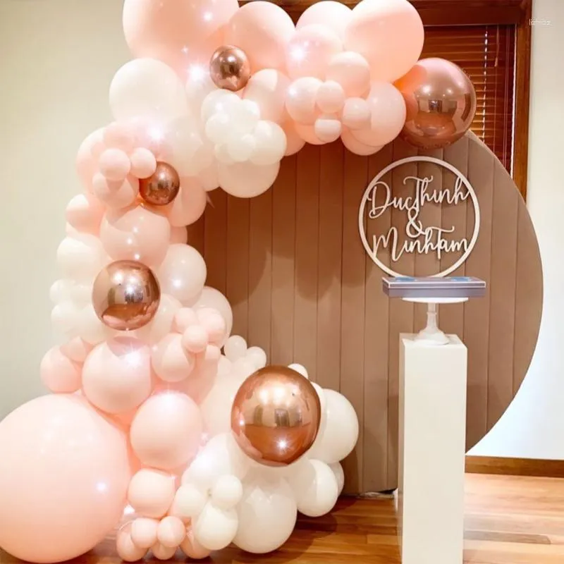 Party Decoration Macaron Balloons Arch Set White Orange Rose Gold Balloon Garland Wedding Baby Baptism Dusch Birthday