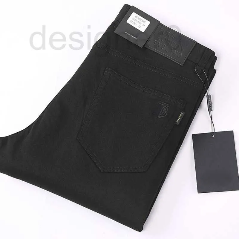 Men's Jeans Designer Mens jeans designer trousers man loose business casual tb embroidered elastic sweatpants DE4Y