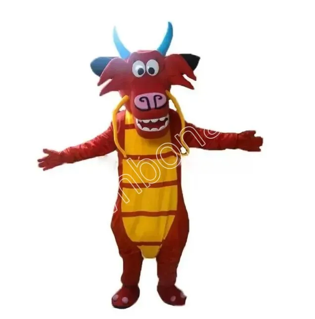 Reklama smok Mascot Animals Costume Ubrania dla dorosłych imprezowy sukienki Halloween świąteczne Paradę Outdoor Parade garnitury