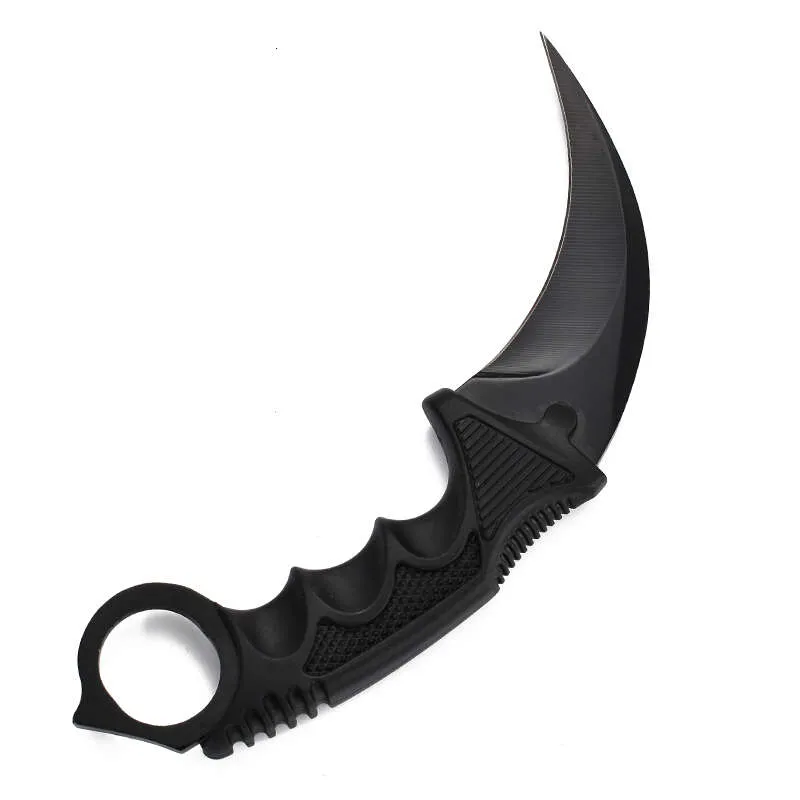 戦術ナイフ7.48 '' CS GO KARAMBIT KNIFE FIXING BLADE SURVIVAL TACTICAL TRAININGNIFE AUTDOOR CAMPING HUNTION CLAW KNIVESEDCマルチツール