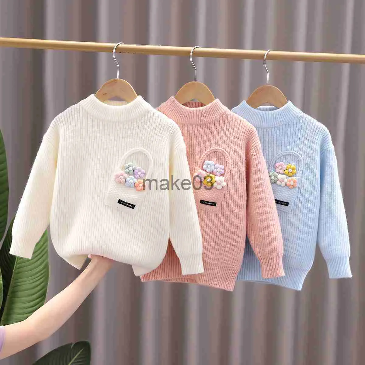 Girls Winter Knit Sweaters Cute Pullover Cardigan, Trendy Kids