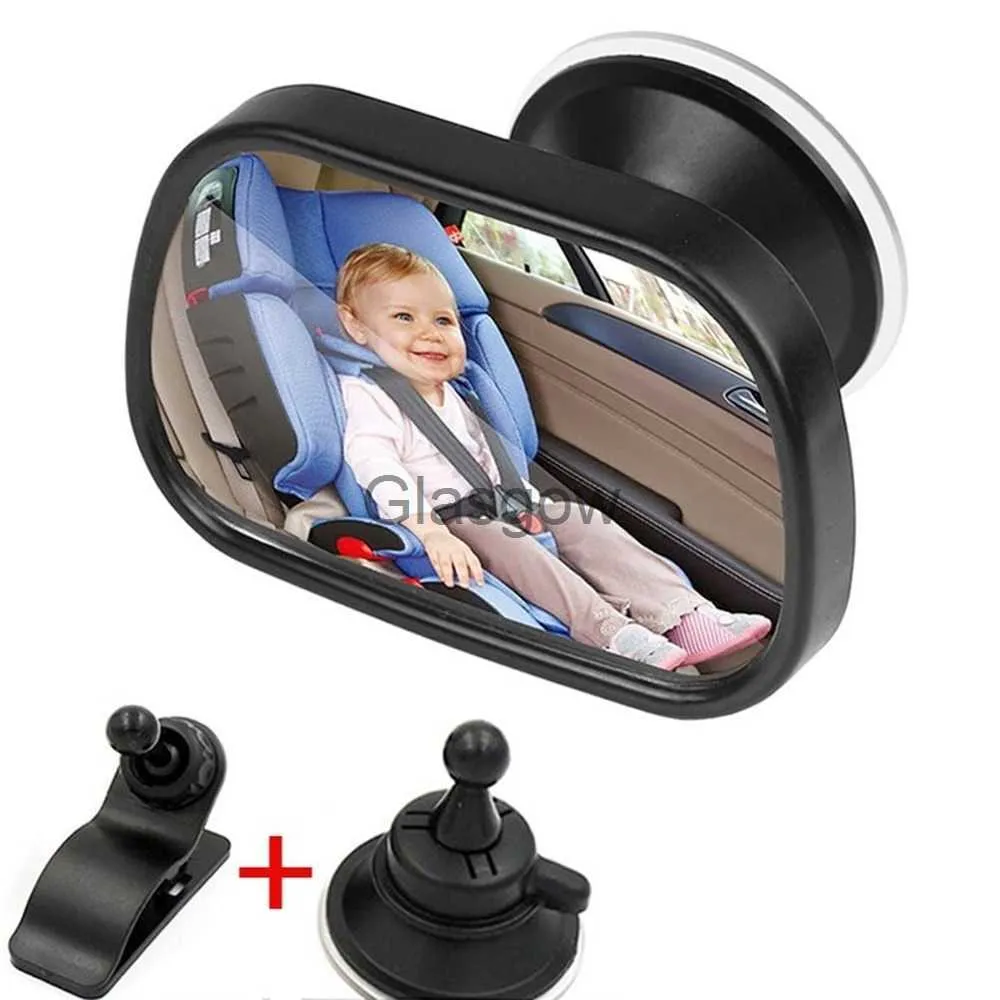 Car Mirrors Car Back Seat View Baby Mirror 2 in 1 Mini Children Rear Convex Mirror Adjustable Auto Kids Monitor Car Accessories x0801