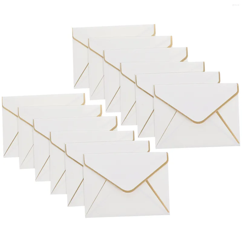 Emballage cadeau 24 pièces carte vierge décors de mariage enveloppes décoratives Portable Compact papier d'aluminium petite Invitation délicate