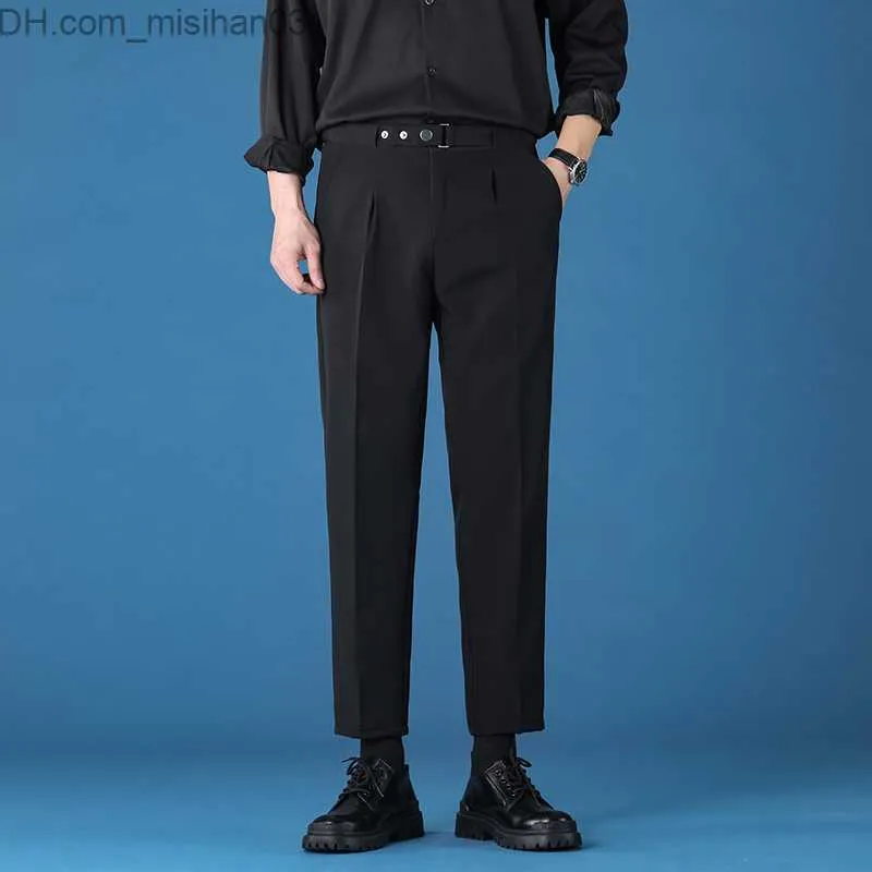 Męskie spodnie Tfetters 2023 NOWOŚĆ Summer Casual Pants Męska długość kostki Slim Fit Owear Working Męski kolor prosty odzież moda Z230801