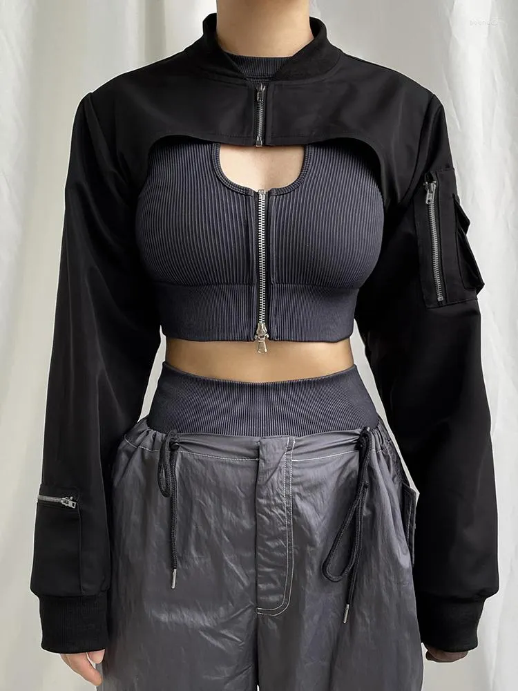DHgate.com:Super Cropped Punk Jacket | Zip-Up Cargo Jacket DHgate.com:Super Cropped Punk Jacket | Zip-Up Cargo Jacket