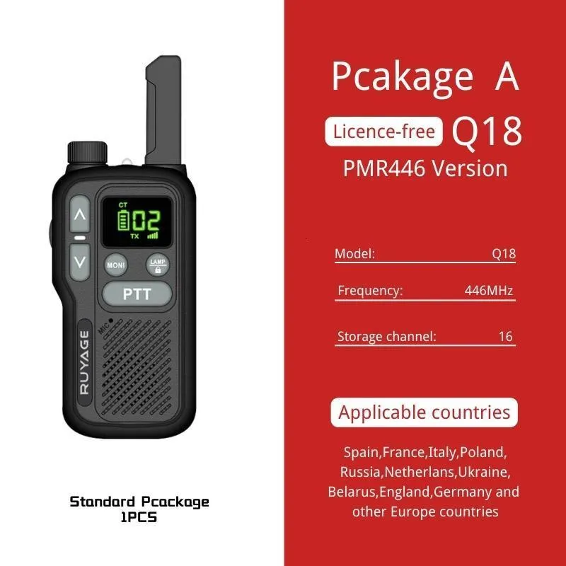 Mini talkie-walkie rechargeable longue portée pour la chasse