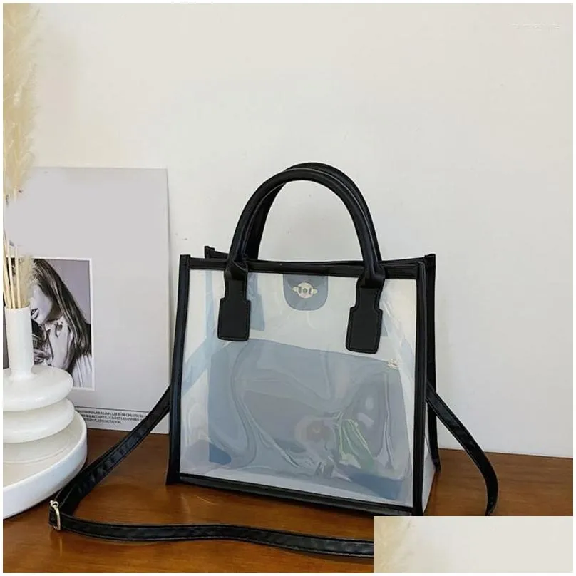 Torby wieczorowe moda PVC Jelly Bag Koman Mały przezroczysta torebka Summer Clear Shoder Drop dostawa Akcesoria DHDJ5