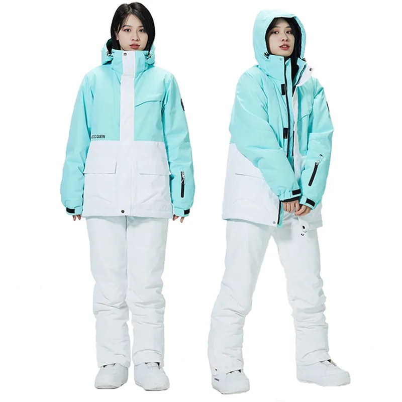 Otros artículos deportivos 30 colores a juego Hombre Mujer Ropa de nieve 10k Traje de esquí impermeable Conjunto Ropa de snowboard Disfraces al aire libre Chaquetas de invierno Pantalones 230801