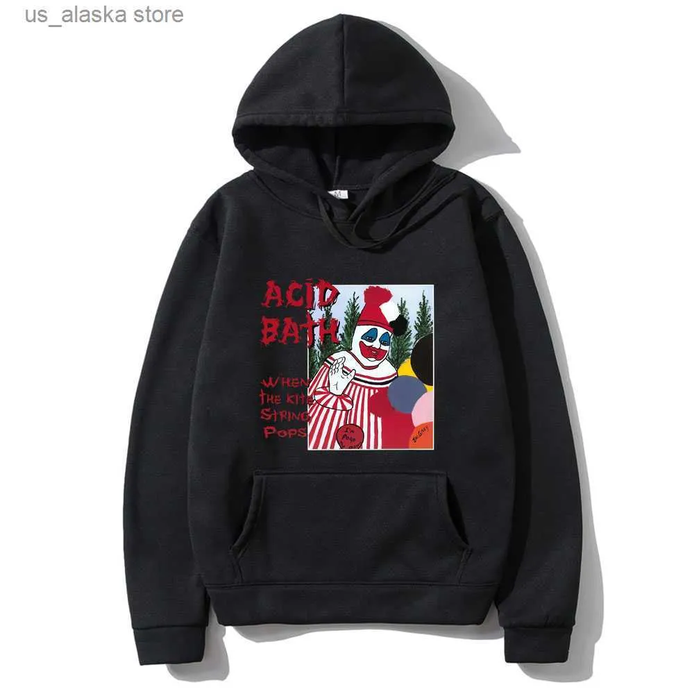 Sweats à capuche pour hommes Sweatshirts Acid Bath Hoodie Psychic Tv Coil Sludge Metal Hoodies Hommes Streetwear Mode Coton Sweat Tops Femmes Cool Sweat À Capuche Sweats T230731