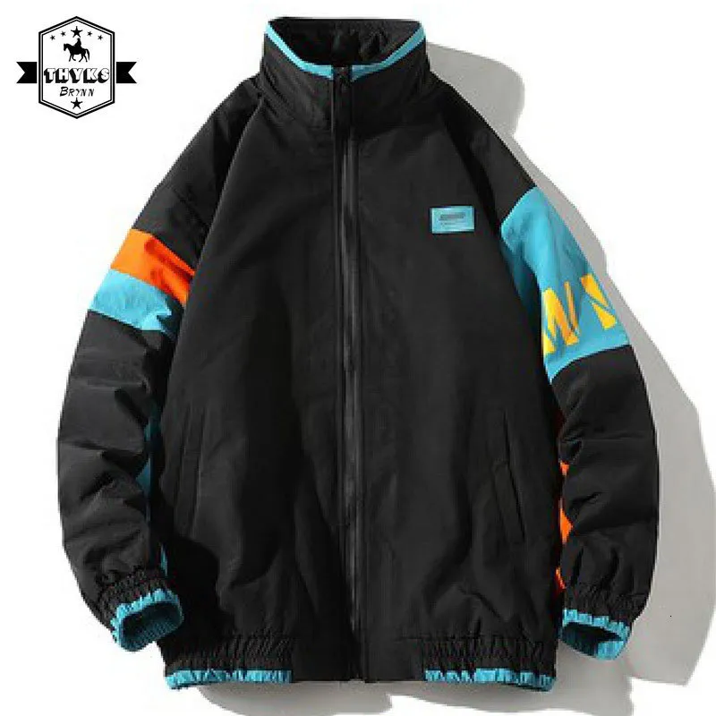 Mens Jackets Bomber Jacket Men Letter 인쇄 인쇄 외부웨어 스트리트웨어 대표팀 플러스 크기 느슨한 바람막이 유니슬 코트 남성 의류 230731