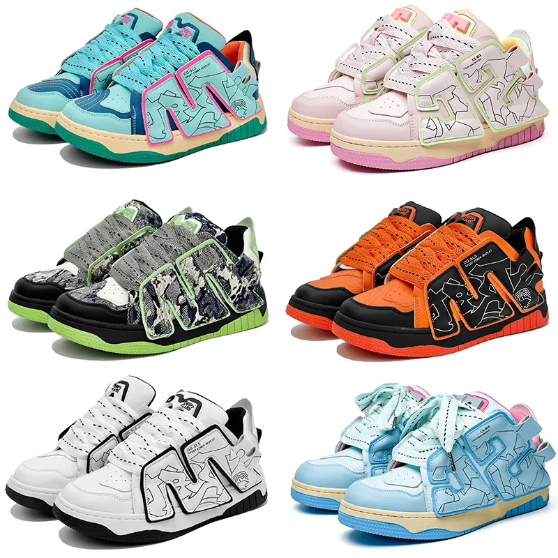 2023 Design Freizeitschuhe Männer Frauen Schwarz Weiß Blau Grün Rosa Lila Trainer Outdoor Sports Turnschuhe Farbe8