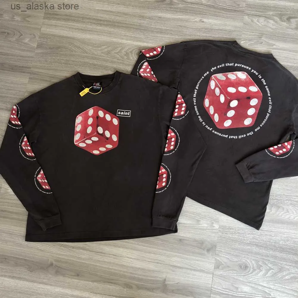 Mens Hoodies Sweatshirts 666 Saint Michael Streetwear Vintage Dice