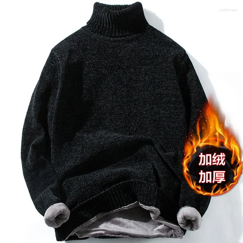 Pulls pour femmes hommes col haut plus pull en cachemire mâle sans doublure vêtement supérieur vêtements d'hiver chaud coton pull à col roulé Streetwear