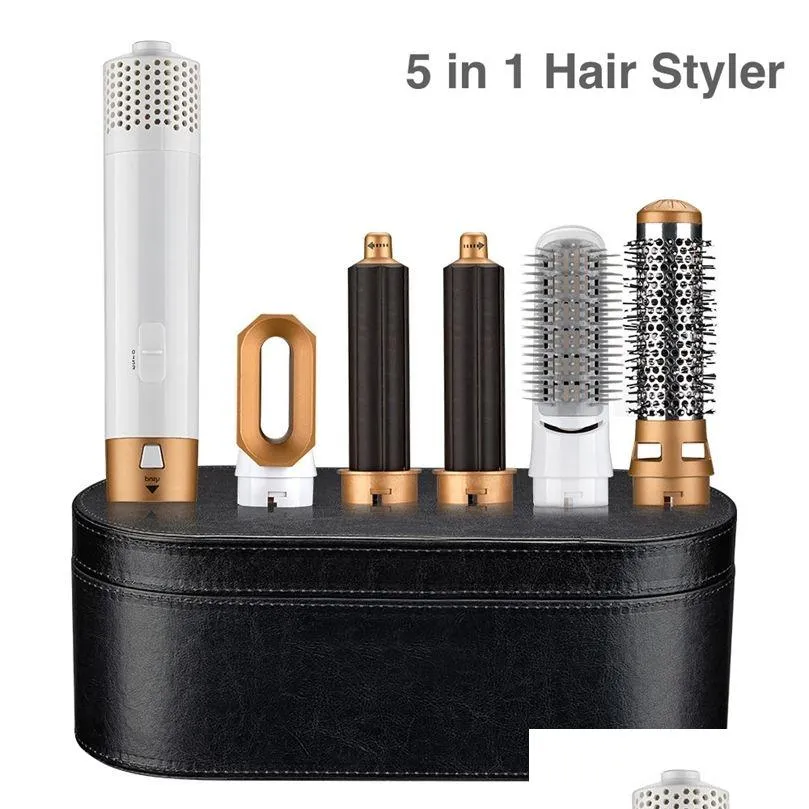 5 In 1 Electric Hair Styling Tool Set Curling Iron, Straightening Brush