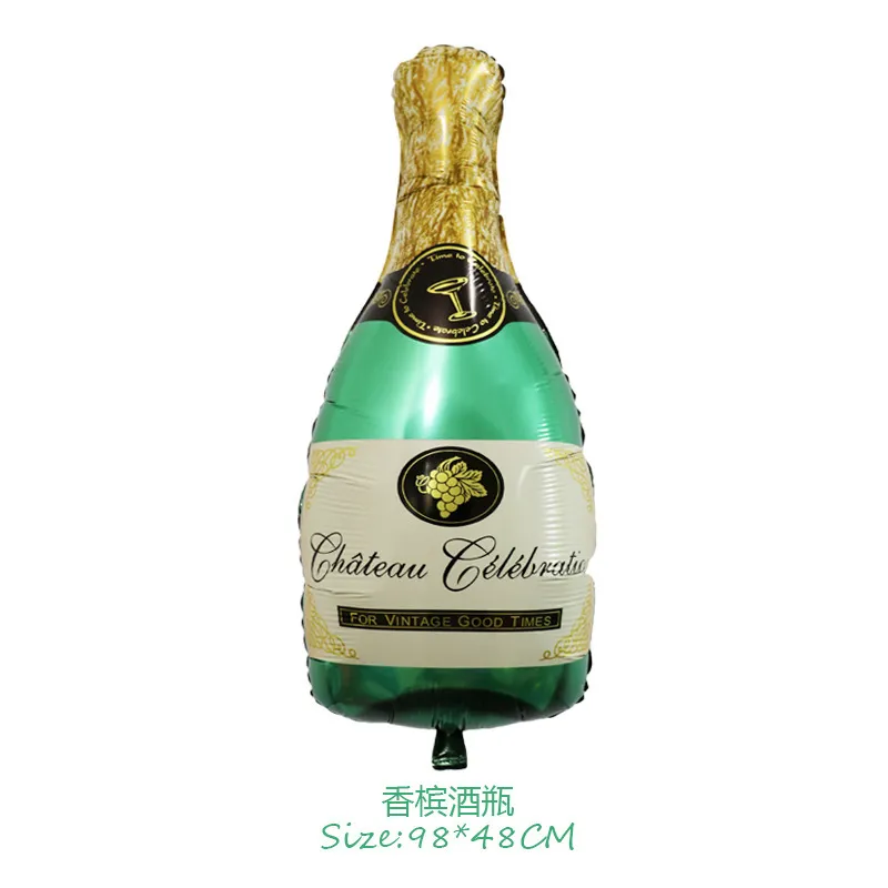 Champagne & Glas Ballon – Feest versiering – Ballonnen – Champagne  Ballonnen 