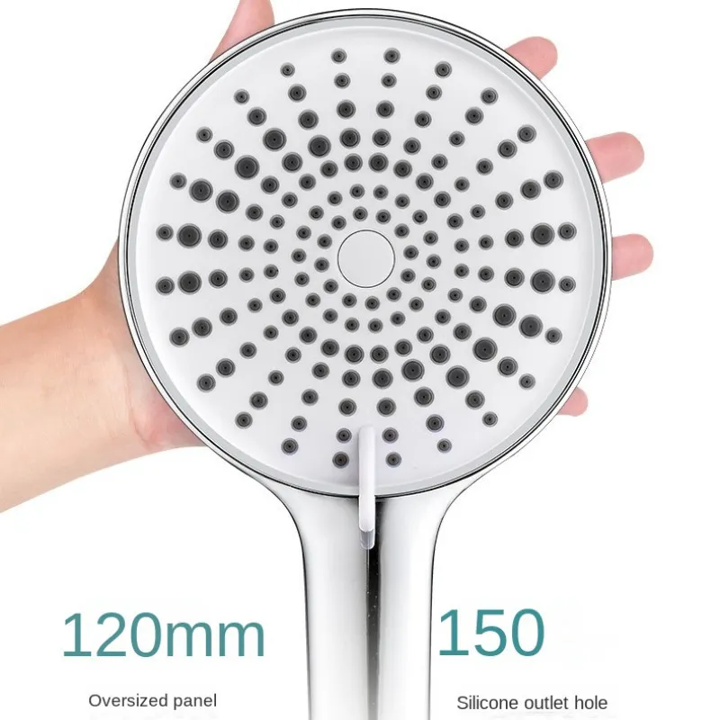 Banyo duş başlıkları 12cm büyük panel el duş kafası 3 fonksiyonlar basınçlı su tasarrufu duş başlığı banyo aksesuarları musluk değiştirme 230731