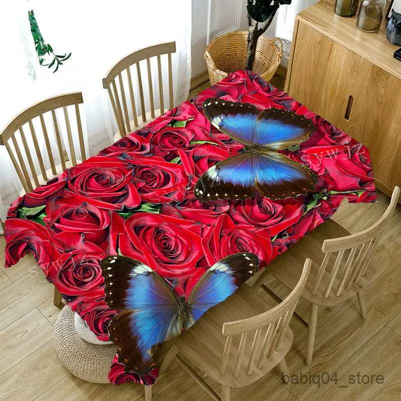 Mantel Mantel al aire libre Cubierta de mesa impermeable Estampado