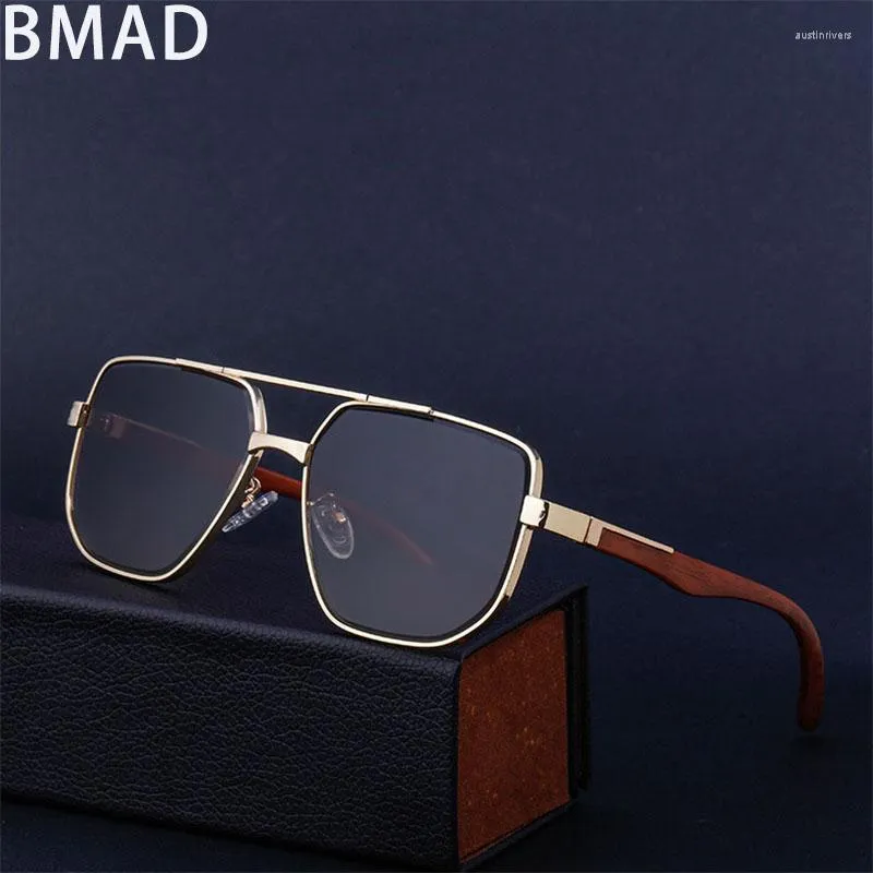 Sunglasses In Luxury Fashion Designer Wooden For Men Summer Accessories Sun Glasses Vintage Gafas Trending Oculos