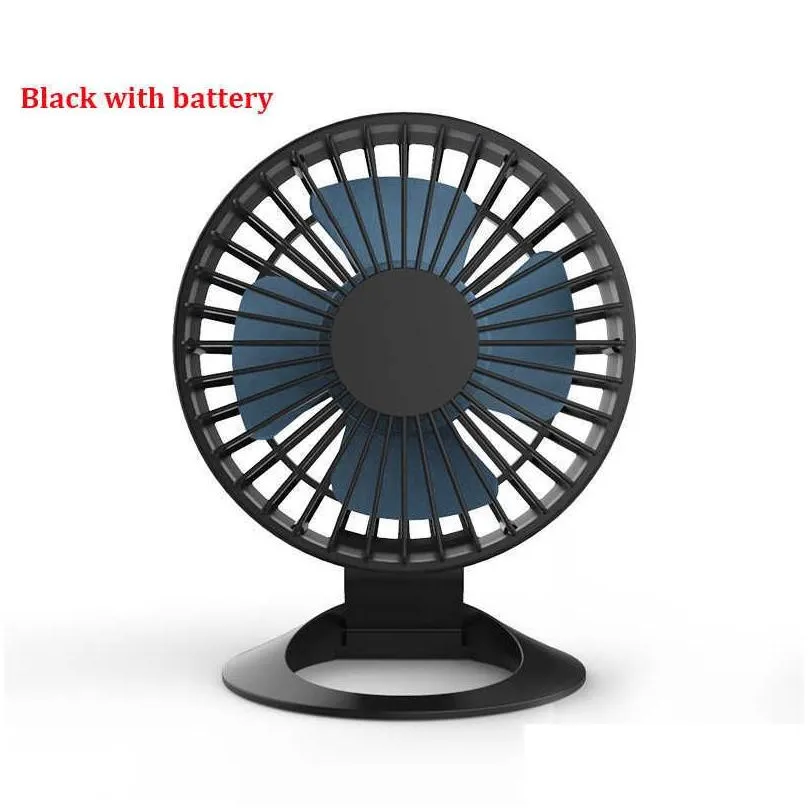 Other Home Appliances Small Fan Mini Noiseless Usb Three Gears Adjustable Portable For Student Dormitory Office Desktop Rechargeable Dhdd4