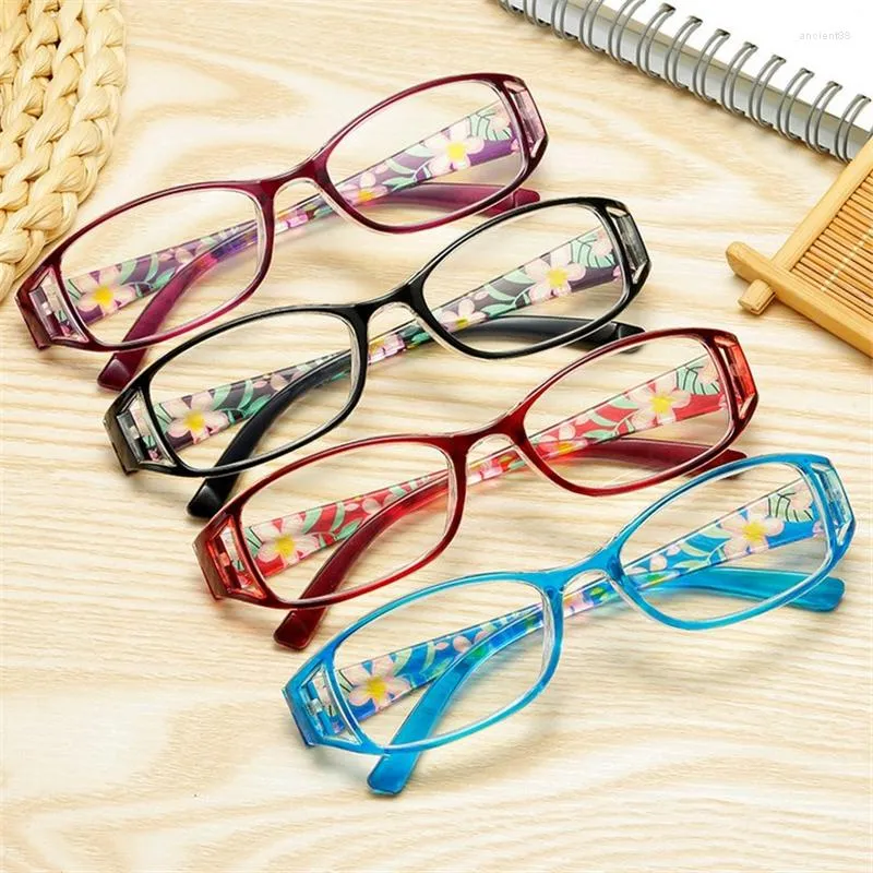 Sunglasses Printing Reading Glasses For Women Anti-blue Light Hyperopia Spectacles Magnifier Female Prescription Eyewear 1.0 1.5 To 4.0