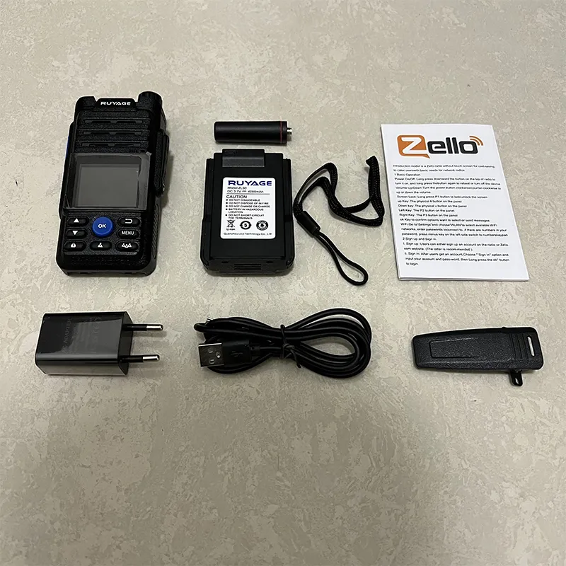 Ruyage ZL50 Zello 4G Walkie Talkie 27 Mhz With Sim Card, Wifi, Bluetooth  Professional Long Range Two Way Radio 100km From Jiao10, $47.83