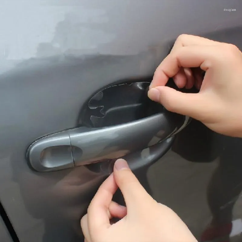 Wall Stickers 4pcs/pack Handle Exterior Automotive Scratches Shakes Protector Films Transparent Door Protection Film