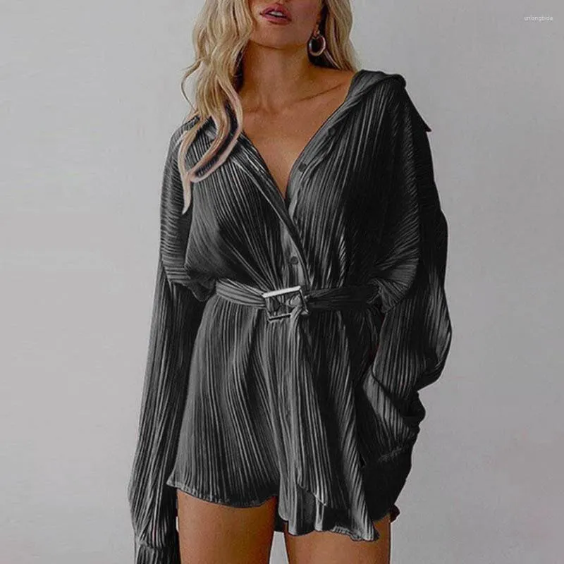 Casual Jurken Mini Geplooide Y2k Shirt Jurk Vrouwen Print Boho Groen Strand Sexy Split Hoge Taille Losse In Zomer 2023 vestidos